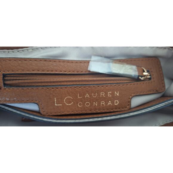 LC Lauren Conrad Blair crossbody bag- 10"x7" excellent condition- saddle brown - Picture 2 of 11